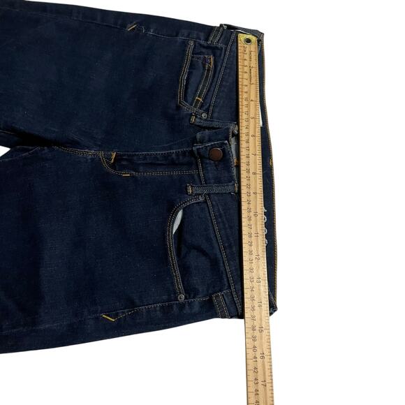 Gap 1969 Womens Jeans Size 28 Legging Jean Mid Rise Dark Wash Zip Fly Blue Denim - Picture 9 of 11